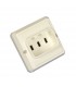 BASE EMPOTRABLE T.T. 25 AMP. BLANCA SOLERA Material eléctrico
