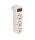MULTICONECTOR FRONTAL T.T. 3 TOMAS + INTERRUPTOR