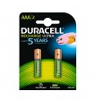 PILA DURACELL RECARGABLE ULTRA LR03 AAA (2 UND)