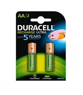 PILA DURACELL RECARGABLE ULTRA LR06 AA (2 UND) Pilas