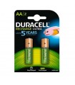 PILA DURACELL RECARGABLE ULTRA LR06 AA (2 UND)