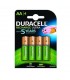 PILA DURACELL RECARGABLE ULTRA LR06 AA (4 UND) Pilas