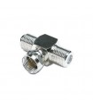 CONECTOR F 1 MACHO - 2 HEMBRAS