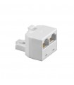 ADAPTADOR RJ45 1 MACHO - 2 HEMBRAS