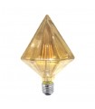 BOMBILLA DIAMANTE LED E27 6W 2700K AMBAR