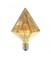 BOMBILLA DIAMANTE LED E27 6W 2700K AMBAR