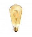 BOMBILLA PERA LED E27 6W 2700K AMBAR