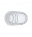 APLIQUE OVAL CON REJILLA IP44 BLANCO