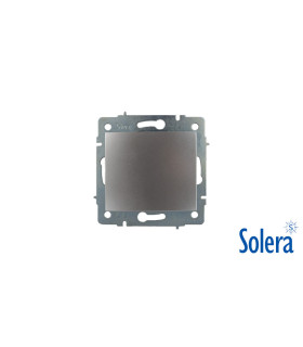 TAPA CIEGA EUROPA PLATA SOLERA Mecanismos eléctricos