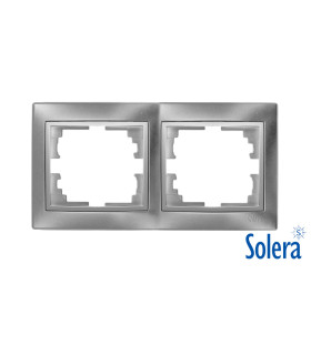 MARCO 2 ELEMENTOS PLATA EUROPA SOLERA Mecanismos eléctricos