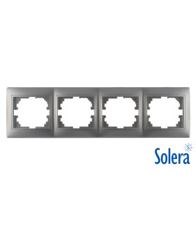 MARCO 4 ELEMENTOS PLATA EUROPA SOLERA Mecanismos eléctricos