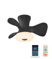 VENTILADOR TECHO DUBI NEGRO CON MANDO Y CONEXIÓN A APP Ventilación