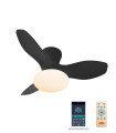 VENTILADOR TECHO TULIP NEGRO + MANDO + APP Ventilación