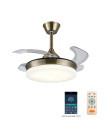 VENTILADOR TECHO ISABELLA-S CUERO + MANDO + APP Ventilación