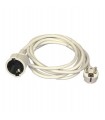 PROLONGADOR CABLE T.T. BLANCO 3 X 1.5 MM - 2 METROS