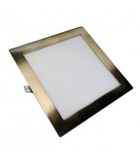 DOWNLIGHT LED EMPOTRABLE CUADRADO 18W 1440LM 6000K NIQUEL-SATIN Tienda online de iluminación