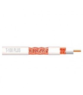 METRO COAXIAL T-100 PLUS BLANCO CU/CU 1.13 MM TELEVES Cables eléctricos tipos y precios