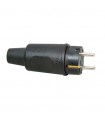 CLAVIJA GOMA NEGRA 16 AMP. 250V. IP44 KOPP