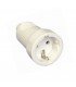 BASE AÉREA T.T. 16 AMP. PVC BLANCA Material eléctrico